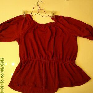 Women's Red Nine West XL Blouse